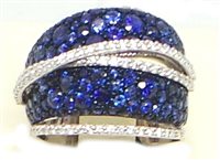 Ringe Recarlo Dame in Gold Zaffiro 3.2 Ct XE067/BZBLU-18 - XE067/BZBLU-18